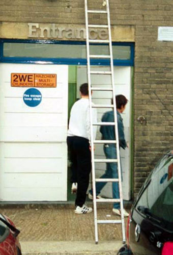 Ladder (installation still), ladder, dimensions variable, 2001